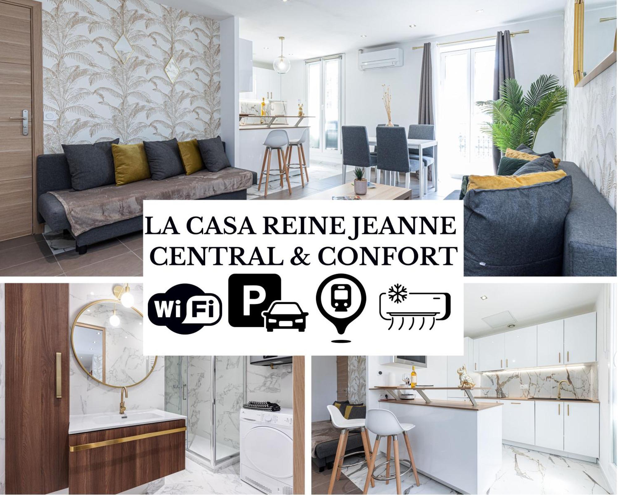 ניס La Casa Reine Jeanne- Central Pres De La Gare - Wifi - Parking - Neuf Et Confort מראה חיצוני תמונה
